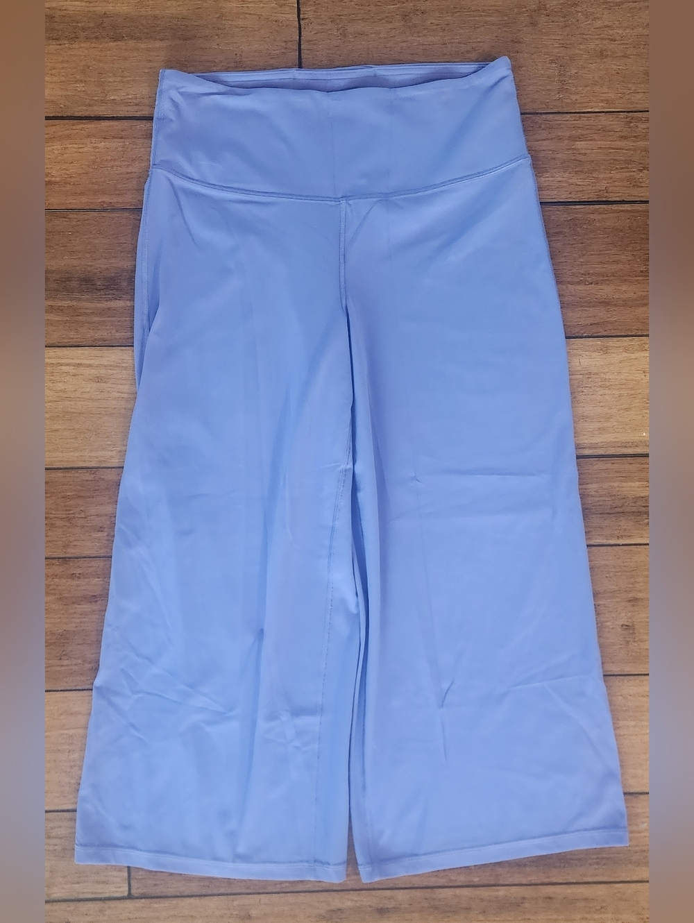 Athleta Light Blue Wide-Leg Athletic Pants Size L